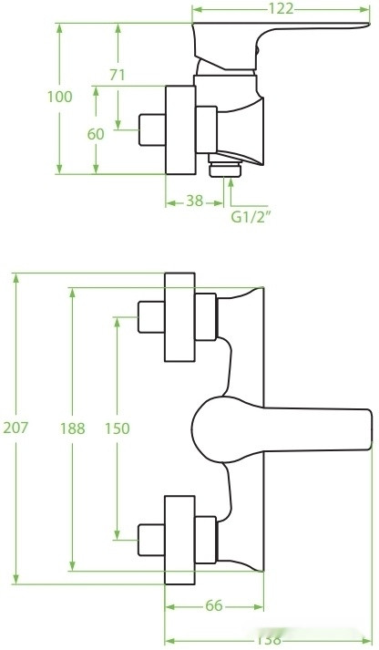 Смеситель Laveo Raila BLL 640D Смеситель Laveo Raila BLL 640D