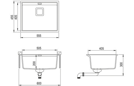 Кухонная мойка AquaSanita Delicia SQD 100 112 AW ora Кухонная мойка AquaSanita Delicia SQD 100 112 AW ora