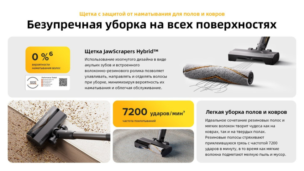 Пылесос Roborock H60 Ultra (с евровилкой) Пылесос Roborock H60 Ultra (с евровилкой)