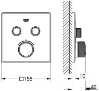 Смеситель Grohe Grohtherm SmartControl 29124000