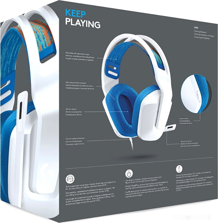 Наушники Logitech G335 (белый)