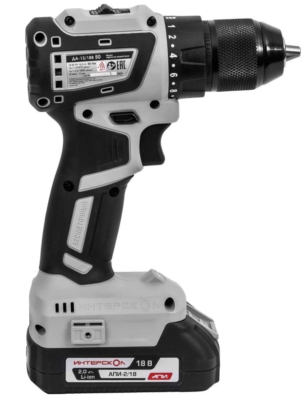 Аккумуляторная дрель-шуруповерт Интерскол ДА-13/18В 50 (776.2.2.70) Аккумуляторная дрель-шуруповерт Интерскол ДА-13/18В 50 (776.2.2.70)