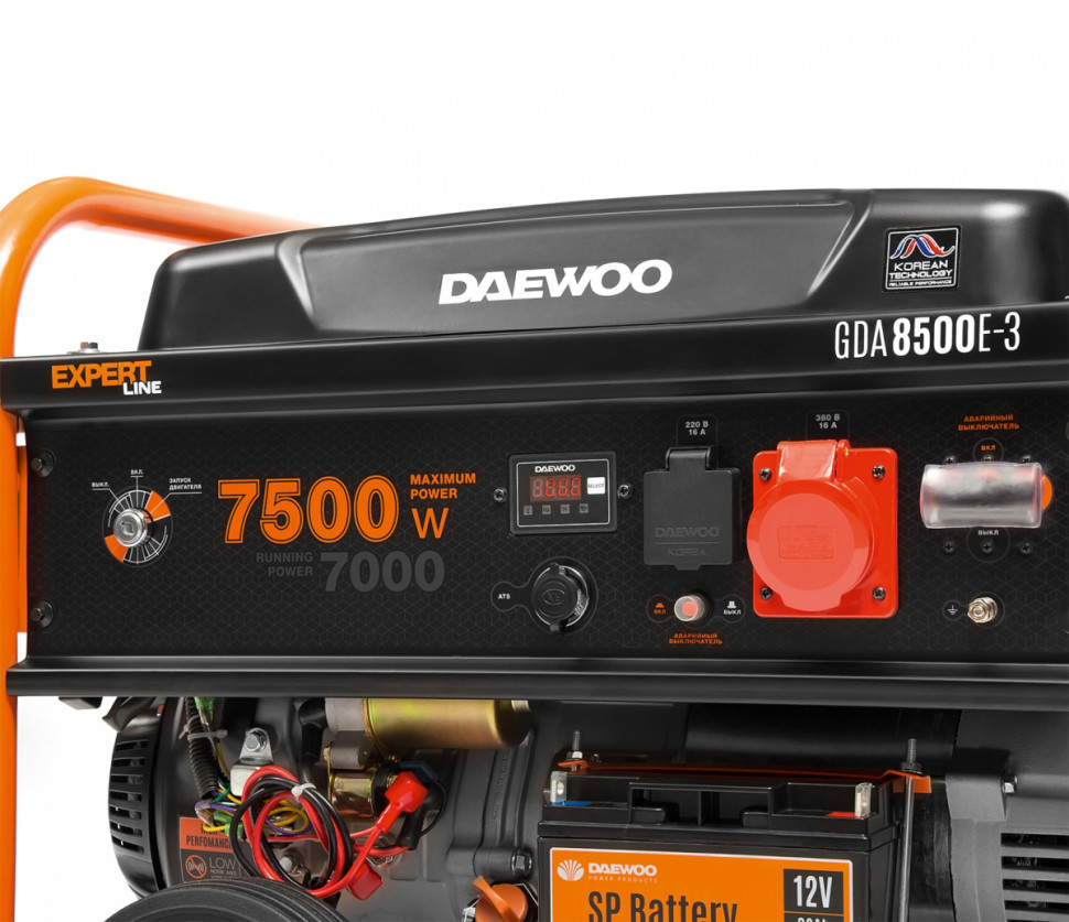 Генератор Daewoo Power GDA 8500E-3 Генератор Daewoo Power GDA 8500E-3