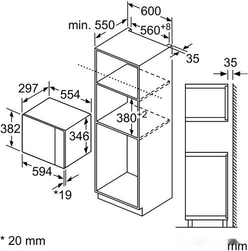 Микроволновая печь Bosch BFL524MB0