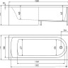 Экран для ванной Alex Baitler 150x58 PF1558H