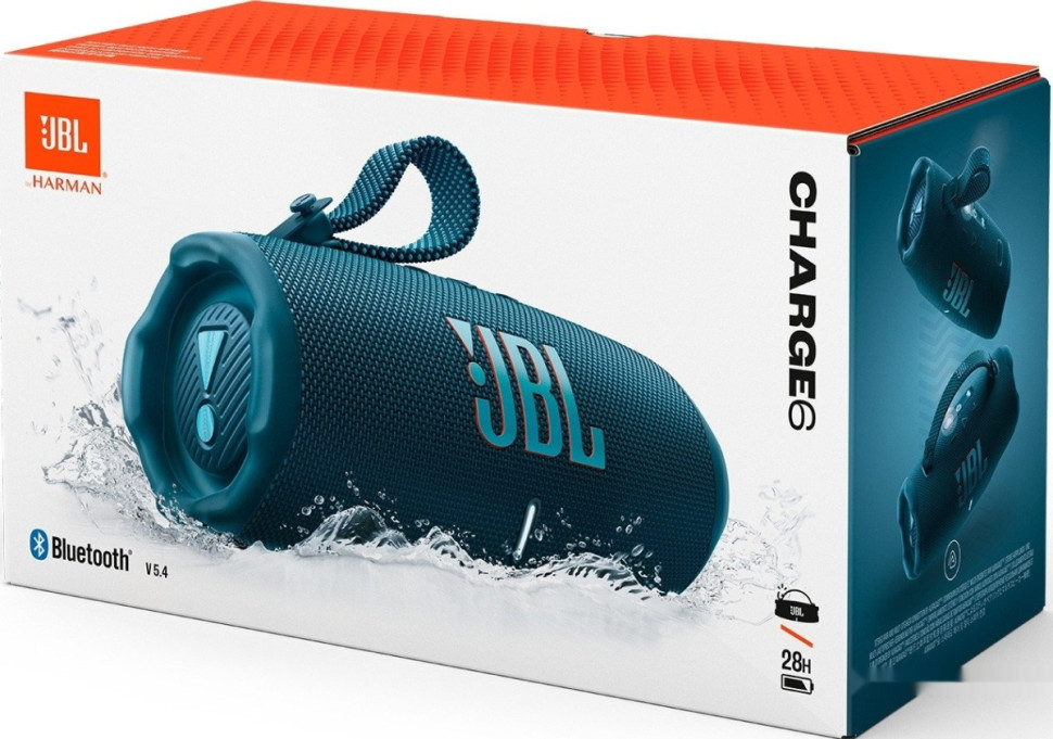 Портативная акустика JBL Charge 6 (темно-синий)