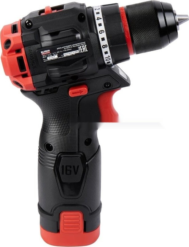 Дрель-шуруповерт Elitech HD Professional CD 16L2 E2201.039.01 HD (с 2-мя АКБ, кейс)