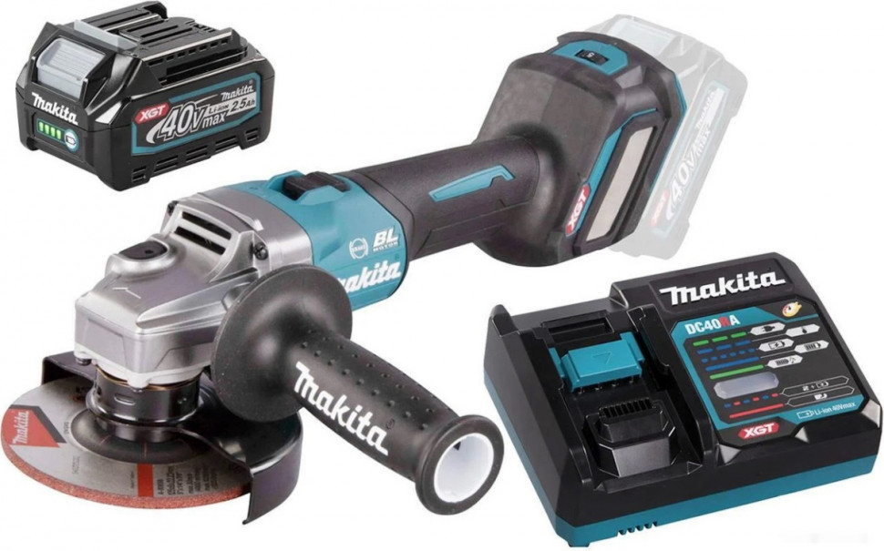 Угловая шлифмашина Makita GA029GM101 (с 1-им АКБ)