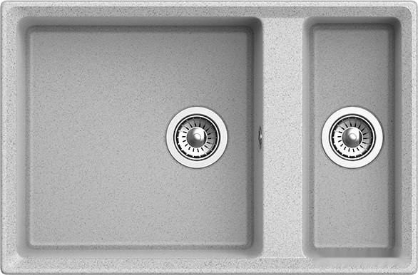 Кухонная мойка GranFest GF-LV-760K (серый) Кухонная мойка GranFest GF-LV-760K (серый)