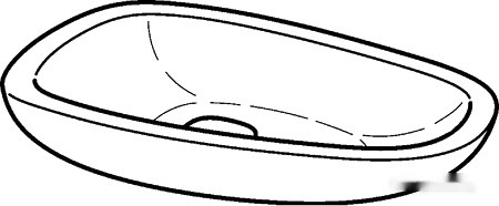 Умывальник Keramag Citterio 56x40 (123555000) Умывальник Keramag Citterio 56x40 (123555000)