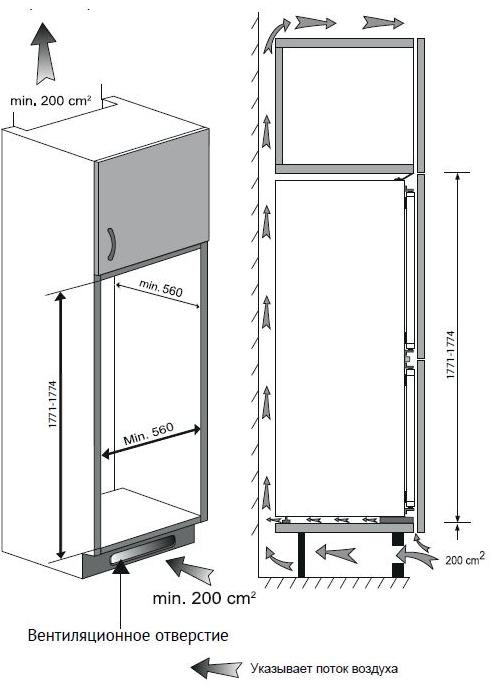 Встраиваемый холодильник Kuppersberg RBN 1760 Встраиваемый холодильник Kuppersberg RBN 1760