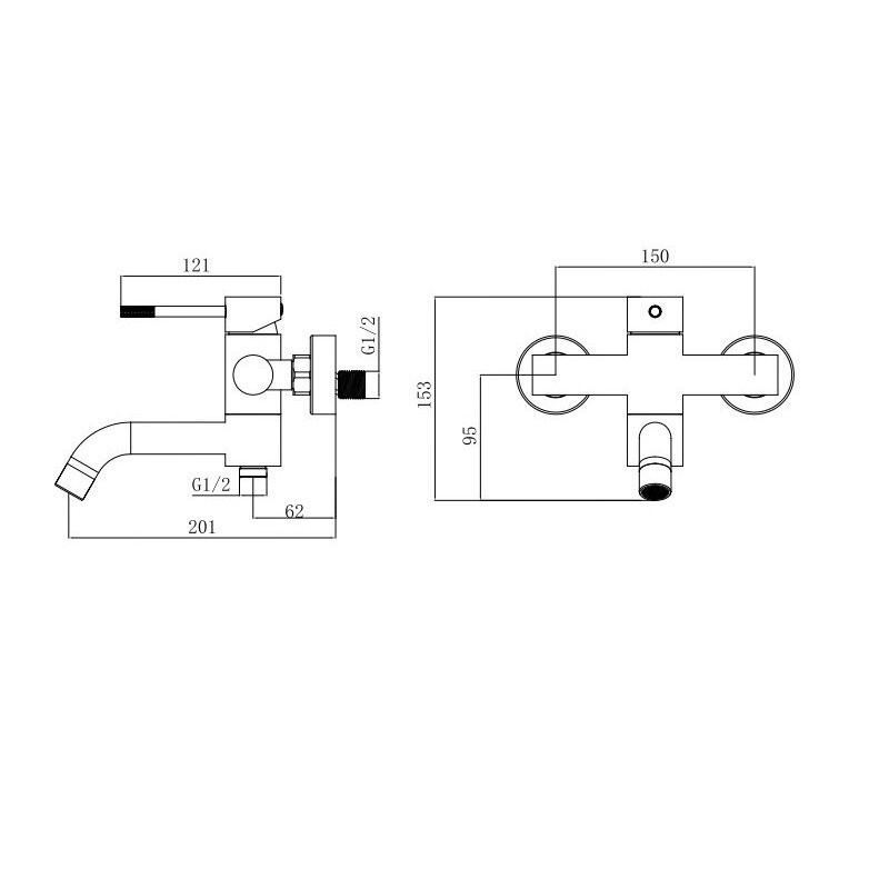 Смеситель Voda Vessel VSL54B Смеситель Voda Vessel VSL54B
