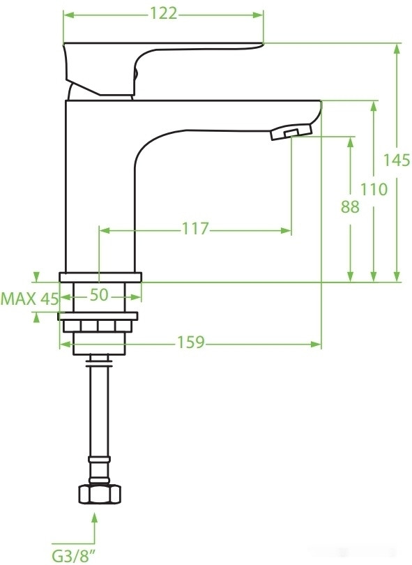 Смеситель Laveo Raila BLL 722D Смеситель Laveo Raila BLL 722D