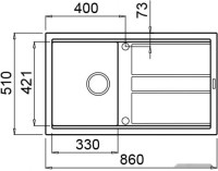 Кухонная мойка Elleci Best 400 K96 White