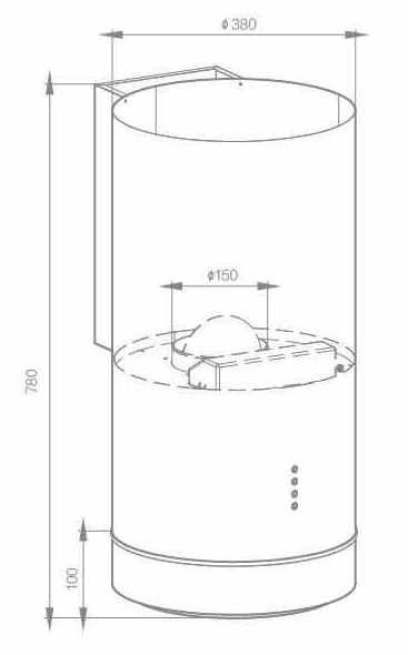 Вытяжка Schtoff O2 Black (черный) Вытяжка Schtoff O2 Black (черный)