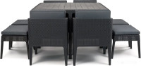 Обеденная группа Keter Columbia Dining Set 247484 (графит)