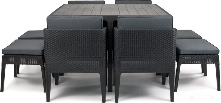 Обеденная группа Keter Columbia Dining Set 247484 (графит) Обеденная группа Keter Columbia Dining Set 247484 (графит)