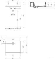 Умывальник Deante Temisto CDT 6U5S