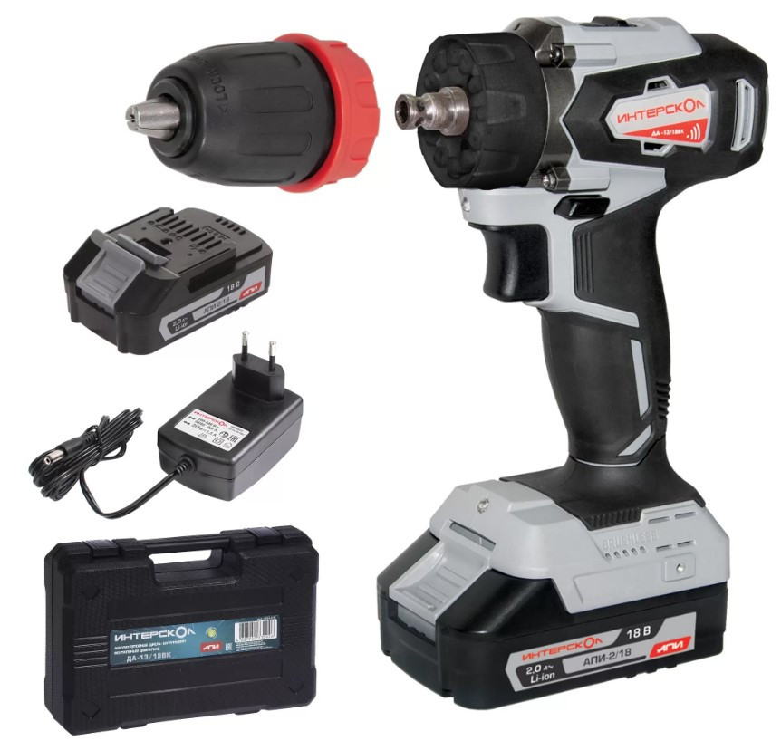Аккумуляторная дрель-шуруповерт Интерскол ДА-13/18ВК (575.2.2.77)