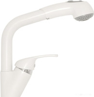 Смеситель Polygran Высокая лейка (белый 26)