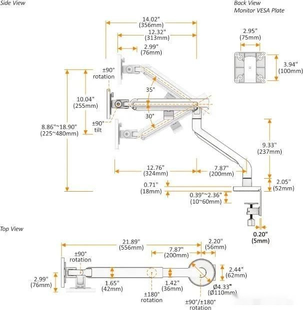 Кронштейн Ultramounts UM725W (белый)