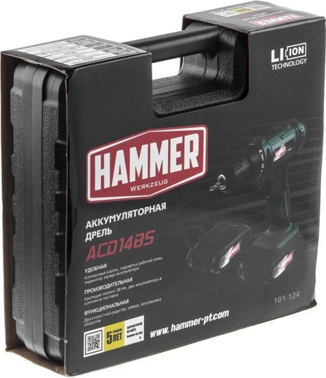 Дрель-шуруповерт Hammer ACD14BS Дрель-шуруповерт Hammer ACD14BS