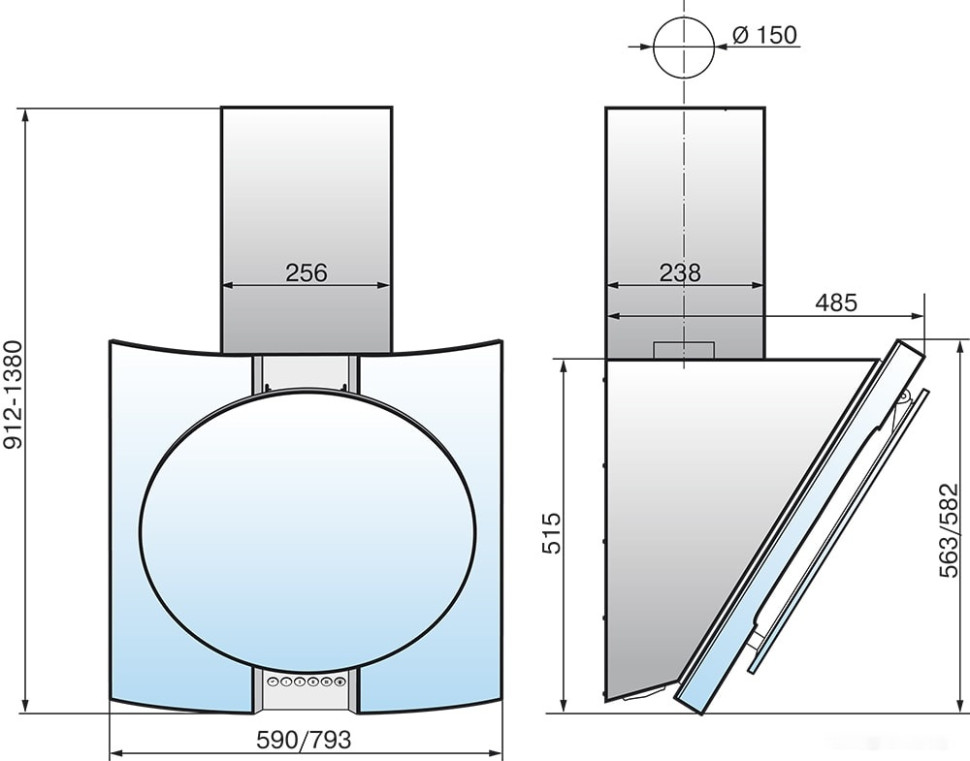 Вытяжка Elikor Графит 80Н-700-Э4Д (нержавеющая сталь/черное стекло) Вытяжка Elikor Графит 80Н-700-Э4Д (нержавеющая сталь/черное стекло)