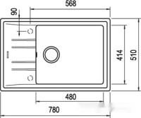 Кухонная мойка Teka Stone 60 S-TG 1B 1D (топаз бежевый)