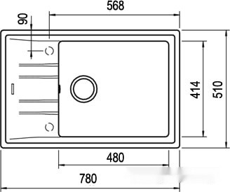 Кухонная мойка Teka Stone 60 S-TG 1B 1D (топаз бежевый)