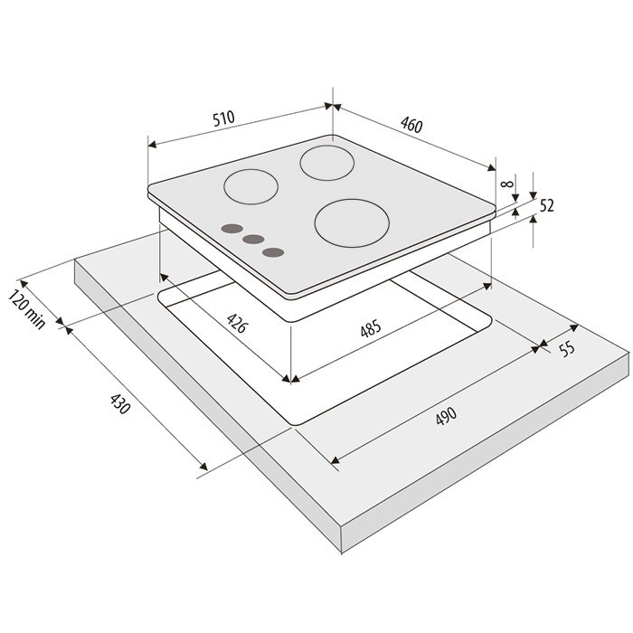 Варочная панель Krona Felice 45 BL Варочная панель Krona Felice 45 BL