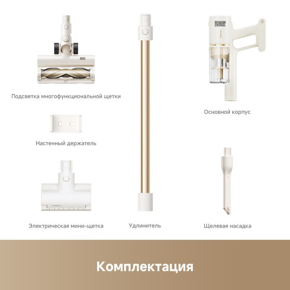 Пылесос Dreame Cordless Vacuum Cleaner R10s Essential VZV29A (евровилка, белый) Пылесос Dreame Cordless Vacuum Cleaner R10s Essential VZV29A (евровилка, белый)