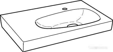 Умывальник Keramag Citterio 75x50 (123675000) Умывальник Keramag Citterio 75x50 (123675000)