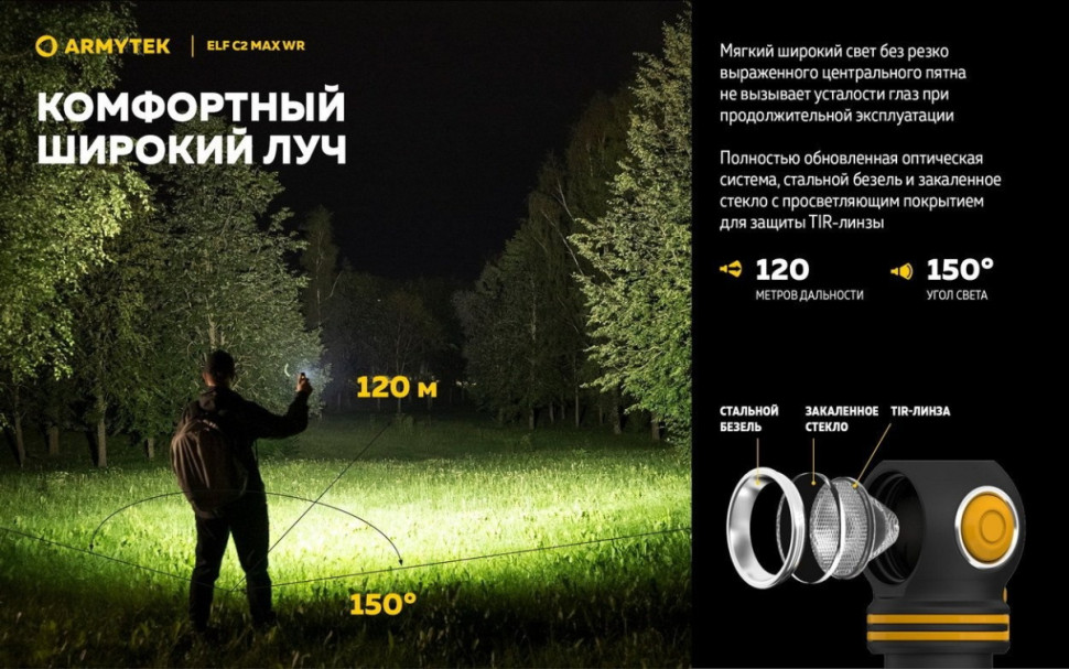 Фонарь Armytek Elf C2 Max WR USB-C (белый) Фонарь Armytek Elf C2 Max WR USB-C (белый)