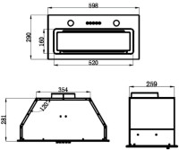 Вытяжка Maunfeld Trapeze 602IG (черный)