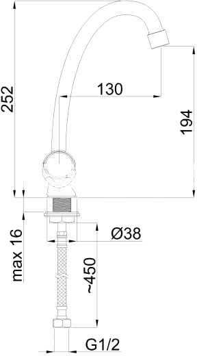 Смеситель Rubineta Milano-8 Смеситель Rubineta Milano-8