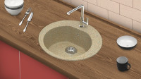 Кухонная мойка Berge BR-5200 (песочный матовый)