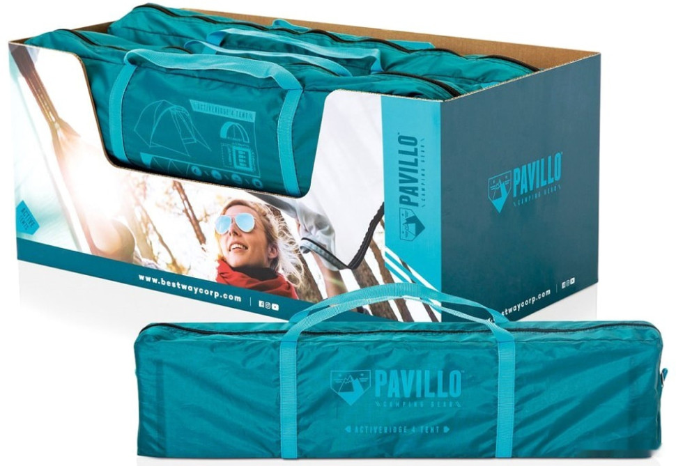 Палатка Bestway Activemount 4 (голубой) 68091 Палатка Bestway Activemount 4 (голубой) 68091