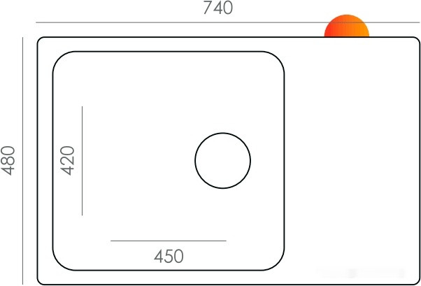 Кухонная мойка Quartz Bond 740 (туман) Кухонная мойка Quartz Bond 740 (туман)