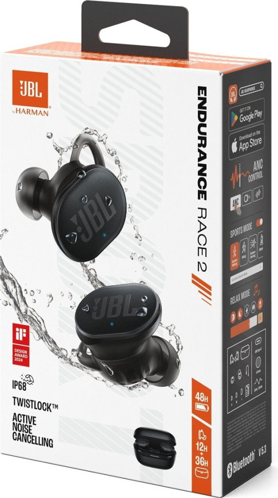 Наушники JBL Endurance Race 2 (черный) Наушники JBL Endurance Race 2 (черный)