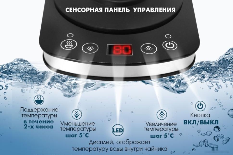 Электрический чайник Endever Skyline KR-367G Электрический чайник Endever Skyline KR-367G