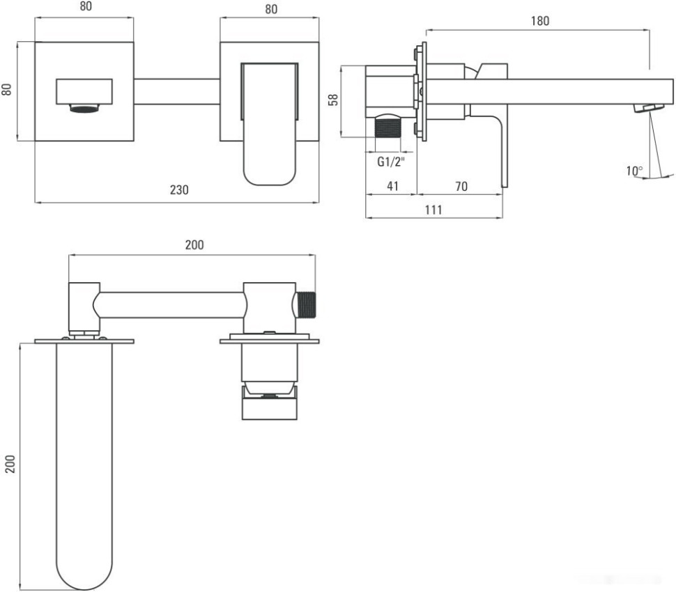 Смеситель Deante Azalia BDA 054L