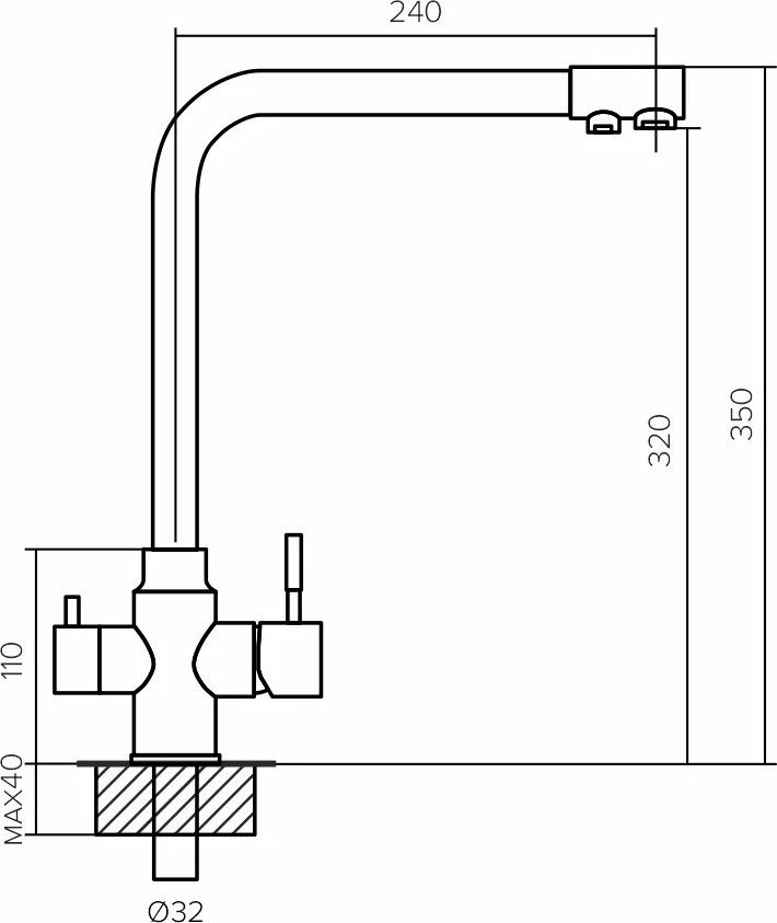 Смеситель Polygran Вега (опал 328)