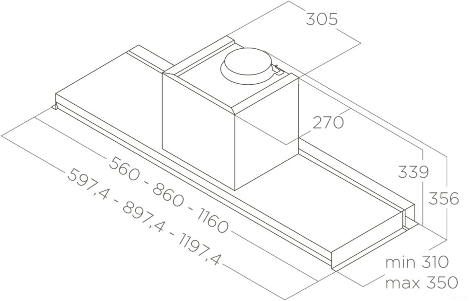 Вытяжка Elica Lever IX/A/56