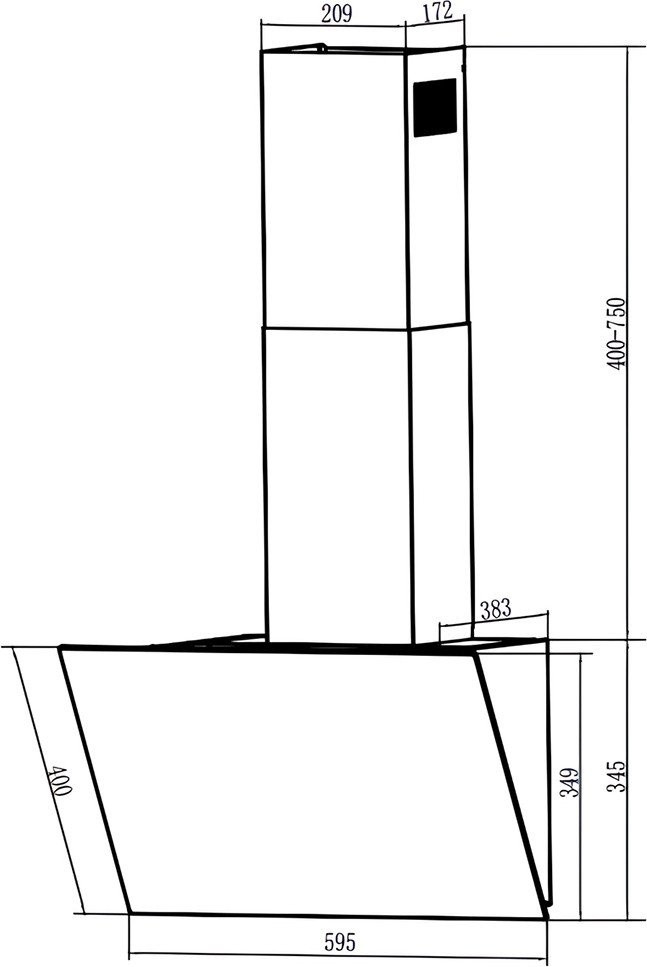 Вытяжка NORDFROST HM 6080 W Вытяжка NORDFROST HM 6080 W