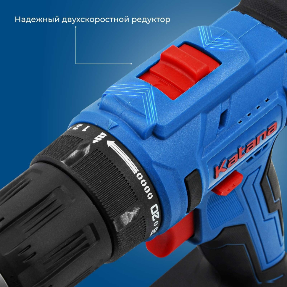 Дрель-шуруповерт Katana CD 3500 (с 2-мя АКБ 2 Ач, кейс)