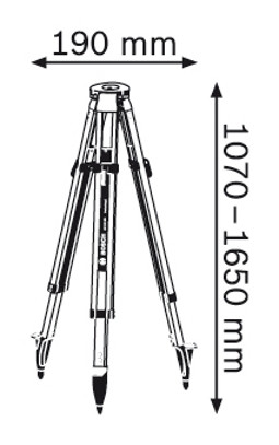 Штатив для уровня Bosch BT 170HD