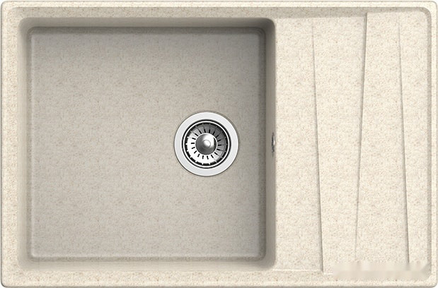Кухонная мойка GranFest GF-LV-760L (бежевый)