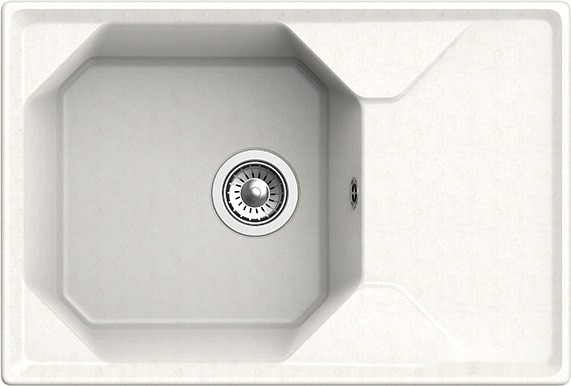 Кухонная мойка GranFest GF-U-740L (белый)