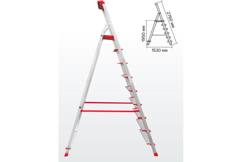 Лестница-стремянка Новая Высота NV 3118 (9 ступеней)