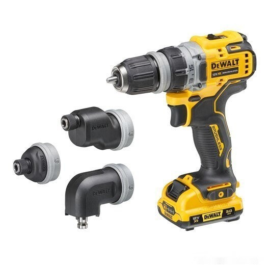Дрель-шуруповерт DeWALT DCD703L2T (с 2-мя АКБ, кейс, набор патронов) Дрель-шуруповерт DeWALT DCD703L2T (с 2-мя АКБ, кейс, набор патронов)